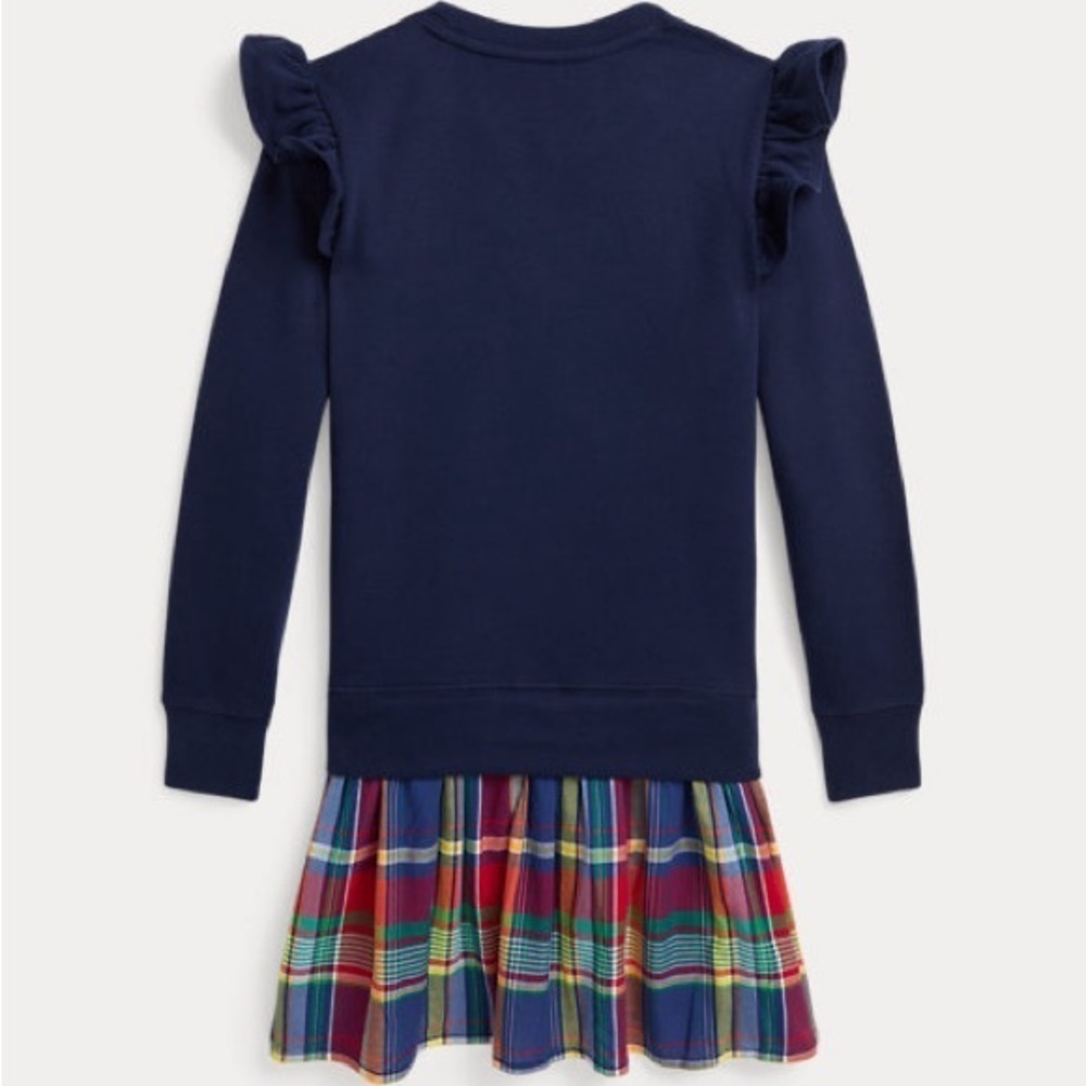 Polo Madras-Skirt Fleece Dress kids 16 - Picture 3 of 9